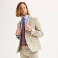 thumbnail image 1 of Men's Apt. 9® Premier Flex Performance Extra-Slim Washable Suit Jacket Color: Tan Blue Plaid Size: 36 REG, 1 of 4