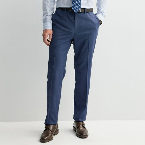 Men's Apt. 9® Premier Flex Performance Regular-Fit Washable Suit Pants Color: Blue Neat Size: 34X32