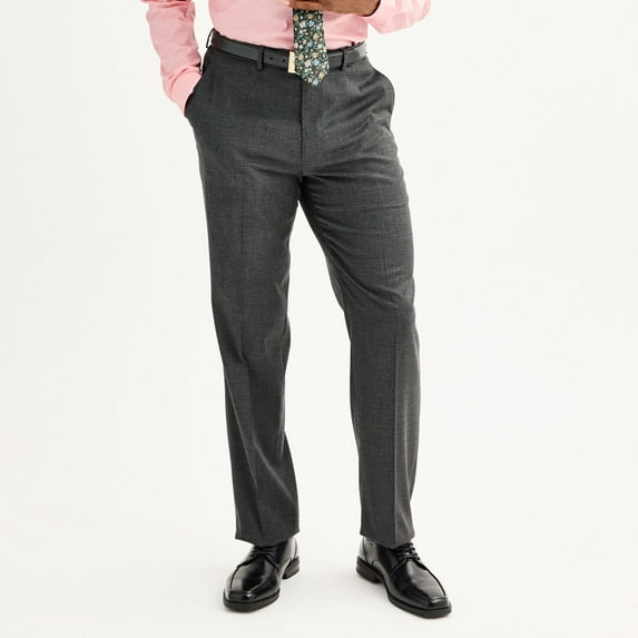 Men's Apt. 9® Premier Flex Performance Regular-Fit Washable Suit Pants Color: Charcoal Size: 44X29