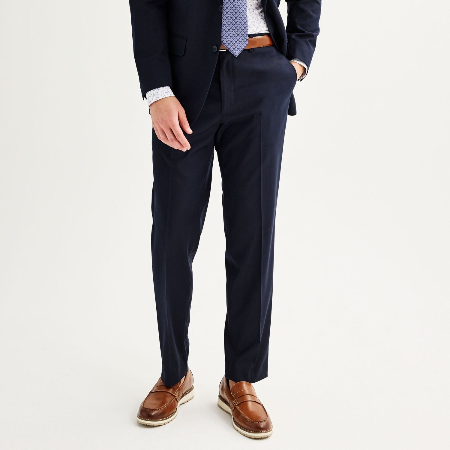 apt 9 premier flex slim fit dress pants APT 9 Premier Flex Men's Blue Slim Fit Dress Pants Size 36s/29W