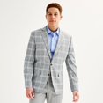 thumbnail image 1 of Men's Apt. 9® Premier Flex Slim-Fit Essential Sport Coat Color: Gray Plaid Size: 38 REG, 1 of 4