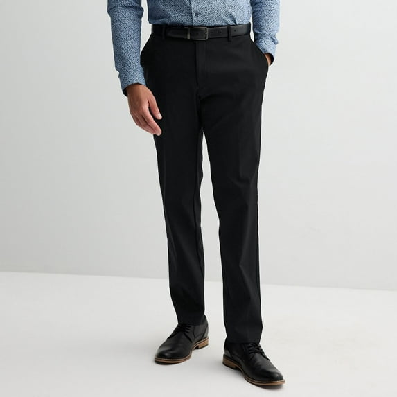 Men's Apt. 9® Premier Flex Slim-Fit Stretch Dress Pants Color: Black Size: 33X30