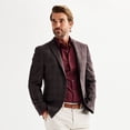 thumbnail image 1 of Men's Apt. 9® Premier Flex Slim-Fit Stretch Knit Sport Coat Color: Gray Plaid Size: 38 REG, 1 of 4