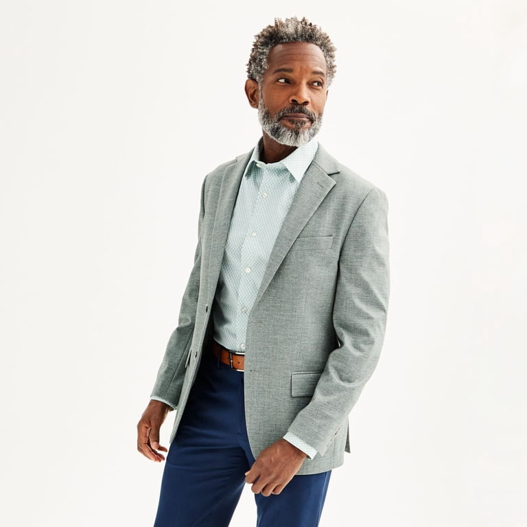Men's Apt. 9 Premier Flex Slim-Fit Stretch Knit Sport Coat Color: Green  Texture Size: 38 REG - Walmart.com