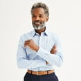 thumbnail image 1 of Men's Apt. 9® Premier Flex Slim-Fit Wrinkle Resistant Dress Shirt Color: Blue Gray Plaid Size: M-34/35, 1 of 4