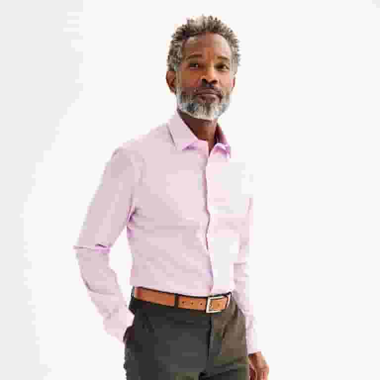Men's Apt. 9 Premier Flex Solid Regular-Fit Wrinkle Resistant Dress Shirt Color: Light Pink Size: XL-36/37 Men's Apt. 9 Premier Flex Solid Regular-Fit Wrinkle Resistant Dress Shirt Color: Light Pink Size: XL-36/37