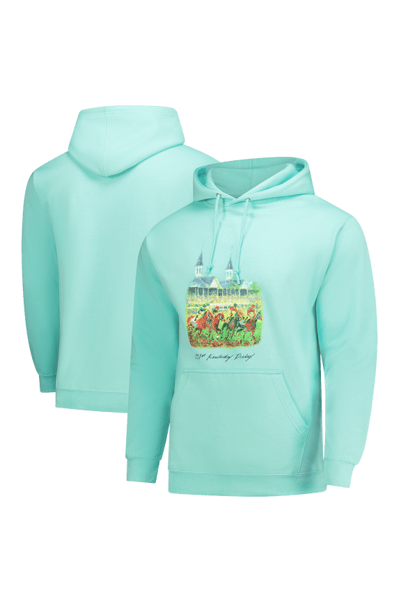 Men's Aqua Kentucky Derby 151 Art Of Derby Hoodie