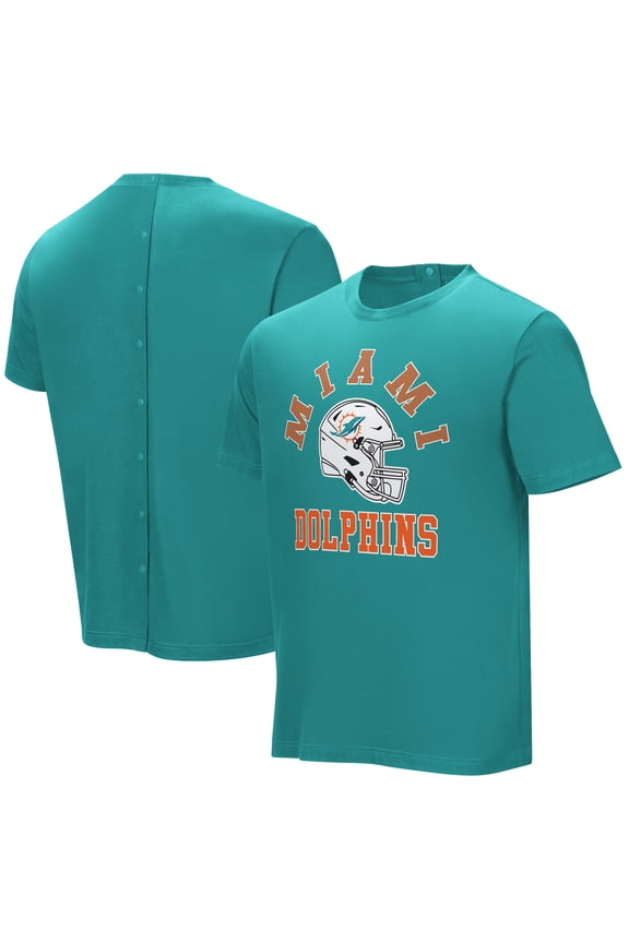 Men's  Aqua Miami Dolphins Field Goal Assisted T-Shirt
