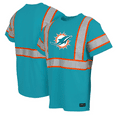 thumbnail image 1 of Men's Aqua Miami Dolphins Safety Heavyweight T-Shirt, 1 of 3
