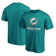 thumbnail image 1 of Men's  Aqua Miami Dolphins Team Lockup T-Shirt, 1 of 3