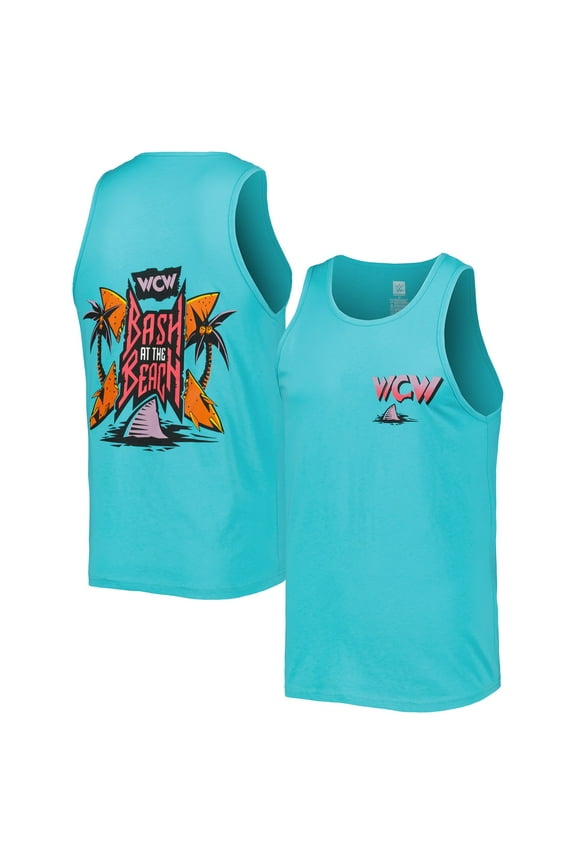Men's Aqua WCW Bash At The Beach Tank Top