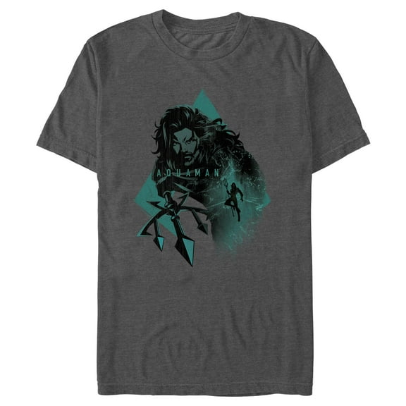 Men's Aquaman King Ocean Shadow  Graphic T-Shirt