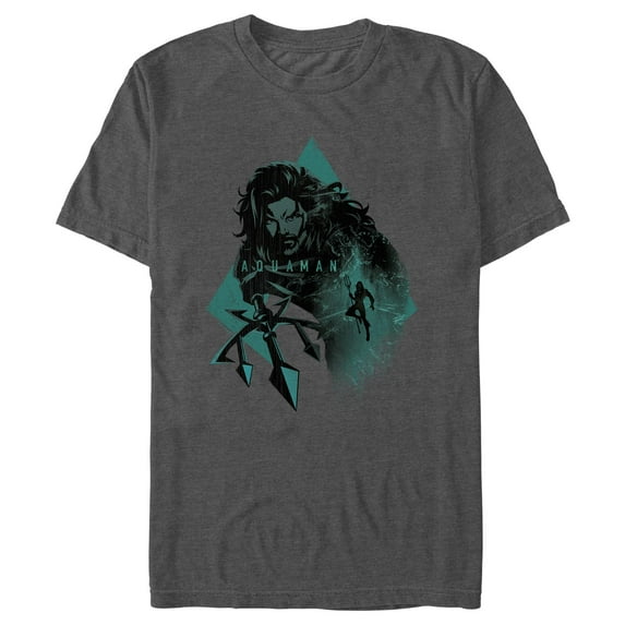 Men's Aquaman King Ocean Shadow Graphic T-Shirt