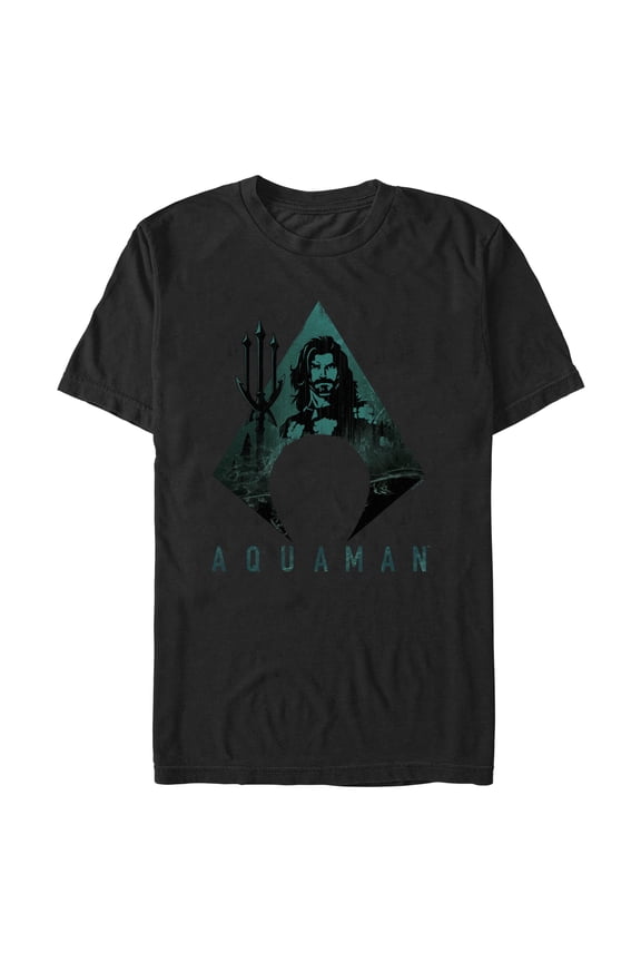 Men's Aquaman Trident Shape Graphic T-Shirt