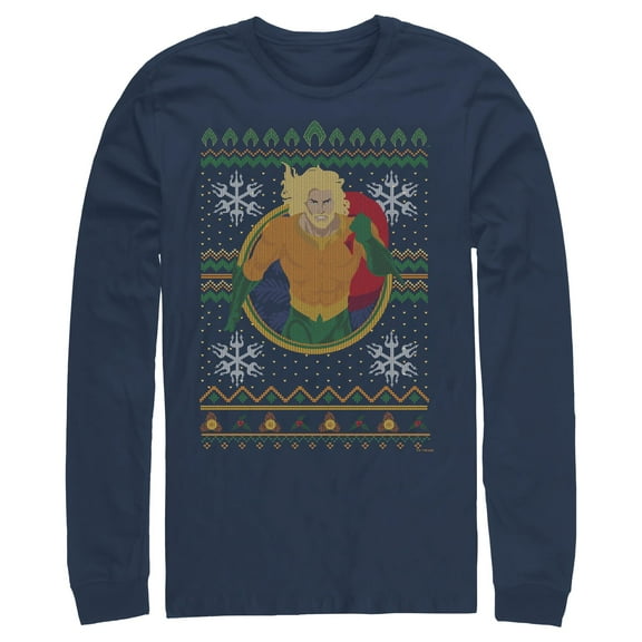 Men's Aquaman Water King Ugly Sweater  Long Sleeve Shirt