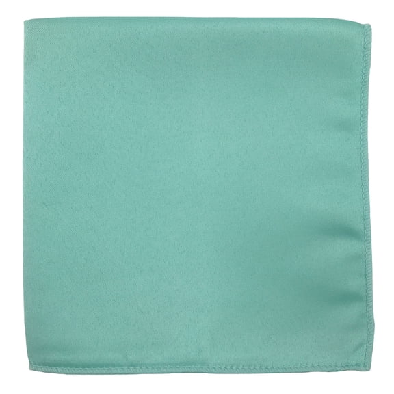 Men’s Aquamarine Formal Satin Pocket Square by Spencer J’s Signature Satin Collection