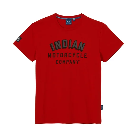 Men's Arched Block Logo T-Shirt, Red