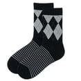 thumbnail image 1 of Men's Argyle Dress Socks Business Casual Patterned Cotton Crew Sock Lightweight Soft Comfort, Medium 7-10.5, 5 Pairs, 1 of 7