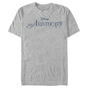 Men's Aristocats Classic Blue Logo  Graphic Tee Athletic Heather 2X Large