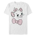 thumbnail image 1 of Men's Aristocats Marie Face Graphic Tee White 3X Large, 1 of 3
