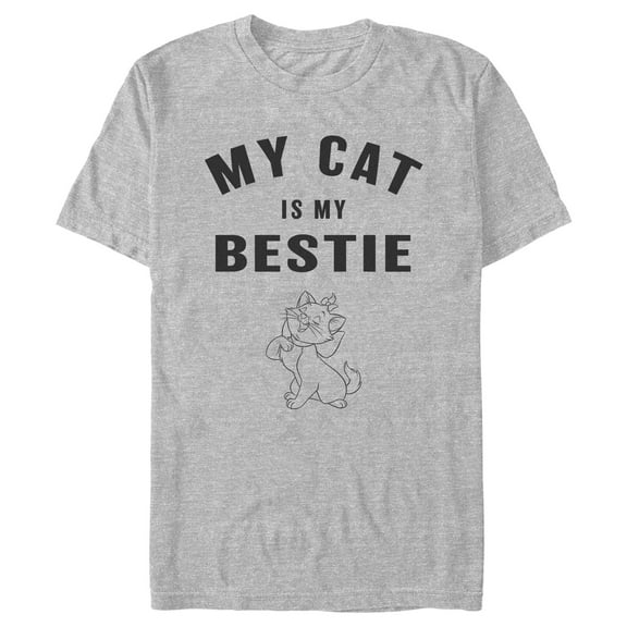 Men's Aristocats Marie My Cat Is My Bestie  Graphic Tee Athletic Heather Small