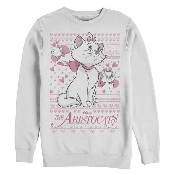 Men's Aristocats Marie Ugly Christmas Sweater Print  Sweatshirt