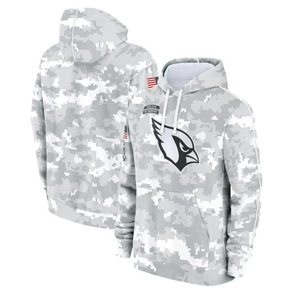 Men's Arizona 2024 Salute to Service Club Fleece Pullover Hoodie - Arctic Camo , Small