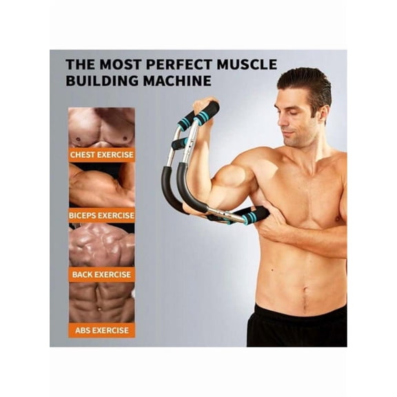 Men's Arm & Chest Workout Trainer | Strengthens Muscles, Detachable & Portable Resistance Equipment, Home Gym Must-Have
