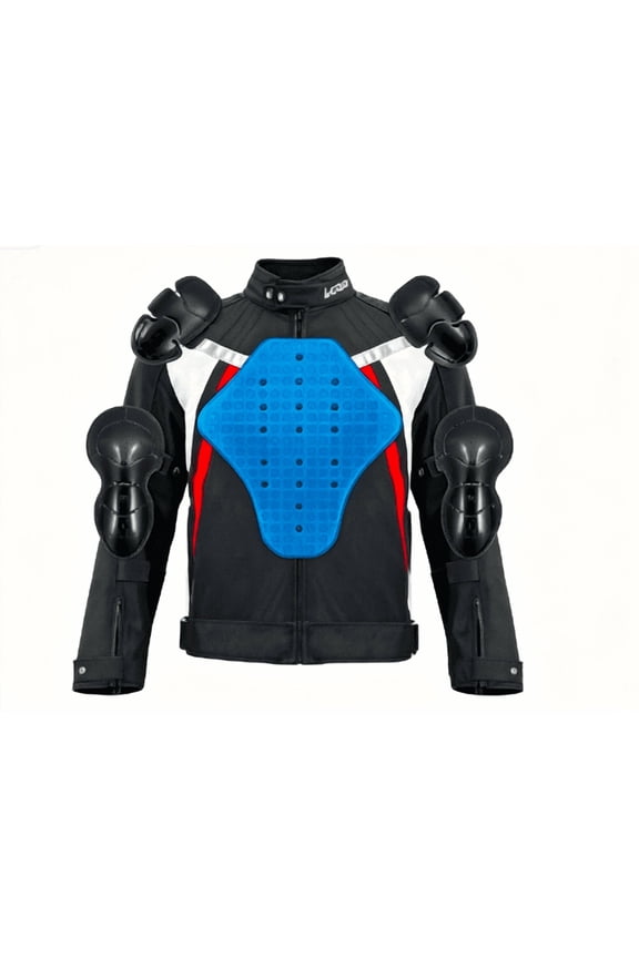 Men's Armored Motorcycle Riding Jacket, Protective Motorbike Racing Coat for Outdoor Riding
