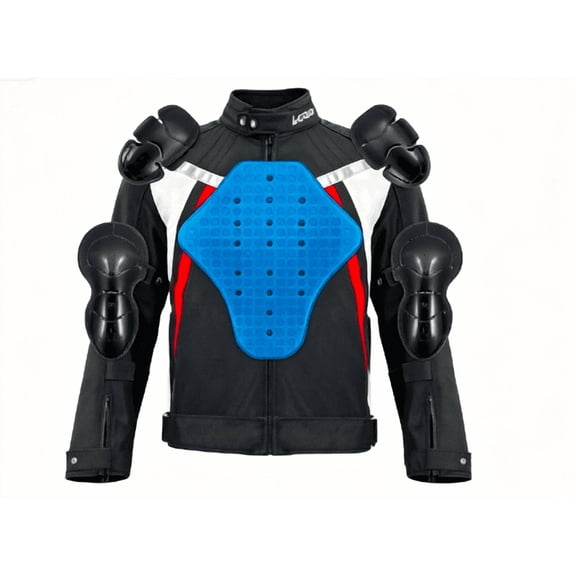 Men's Armored Motorcycle Riding Jacket, Protective Motorbike Racing Coat for Outdoor Riding