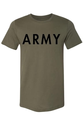 Men's Army PT Style T-Shirt | U.S. Army Military Physical Training Infantry Exercise Workout Gear Shirt (OliveDrab, X-Large)