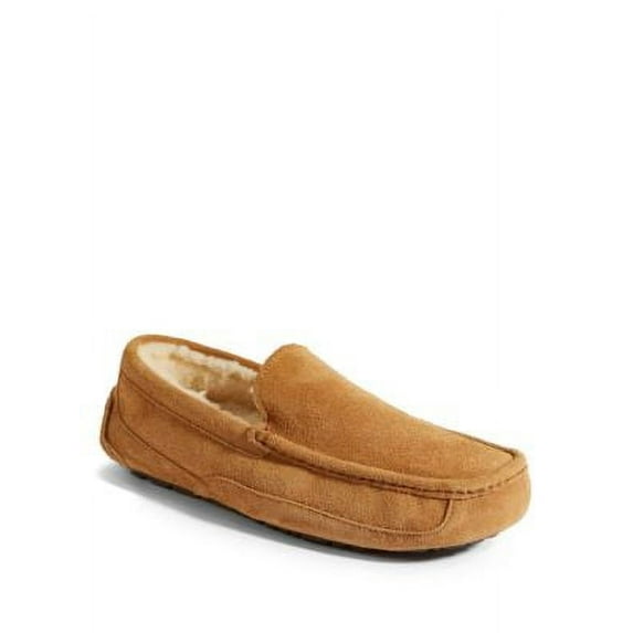 Men's Ascot Suede and Shearling Slippers