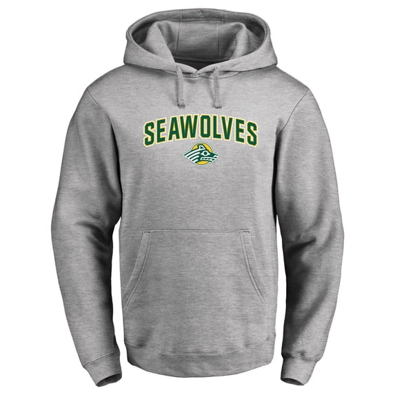 Men's Ash Alaska Anchorage Seawolves Proud Mascot Pullover Hoodie