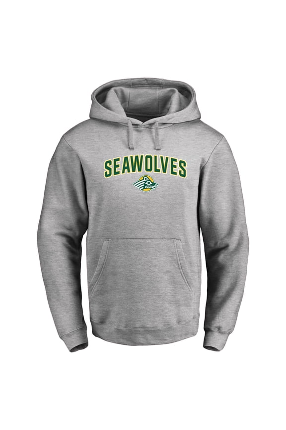Men's Ash Alaska Anchorage Seawolves Proud Mascot Pullover Hoodie