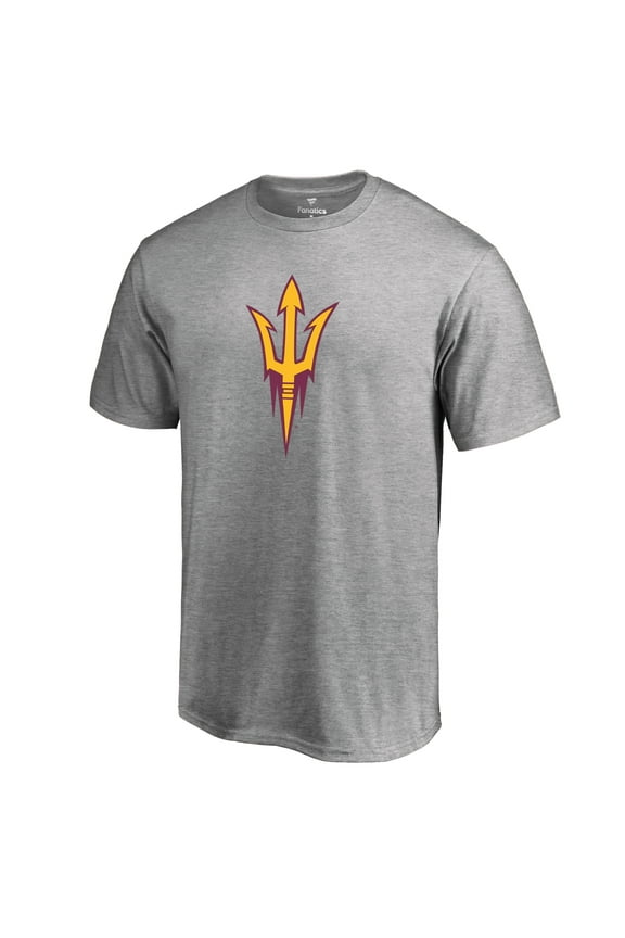 Men's Ash Arizona State Sun Devils Primary Team Logo T-Shirt