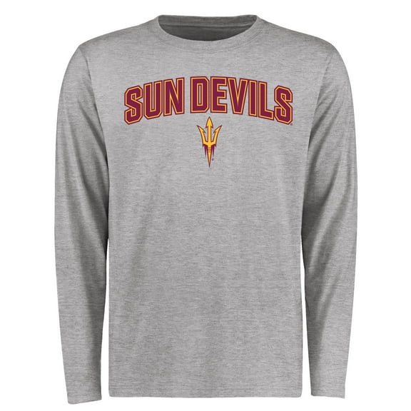 Men's Ash Arizona State Sun Devils Proud Mascot Long Sleeve T-Shirt