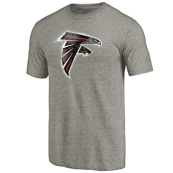 Men's Ash Atlanta Falcons Distressed Team T-Shirt