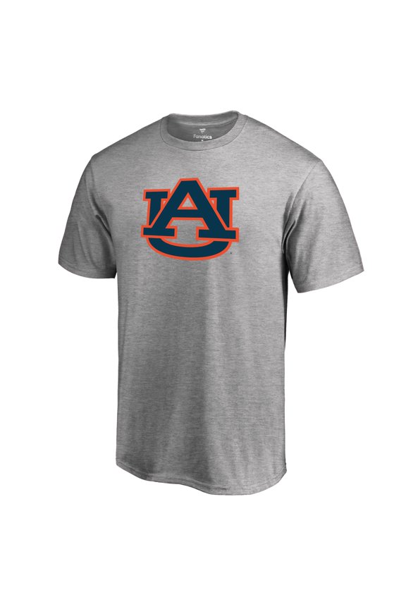 Men's Ash Auburn Tigers Primary Team Logo T-Shirt