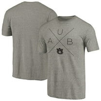Men's Ash Auburn Tigers Quad Tri-Blend T-Shirt