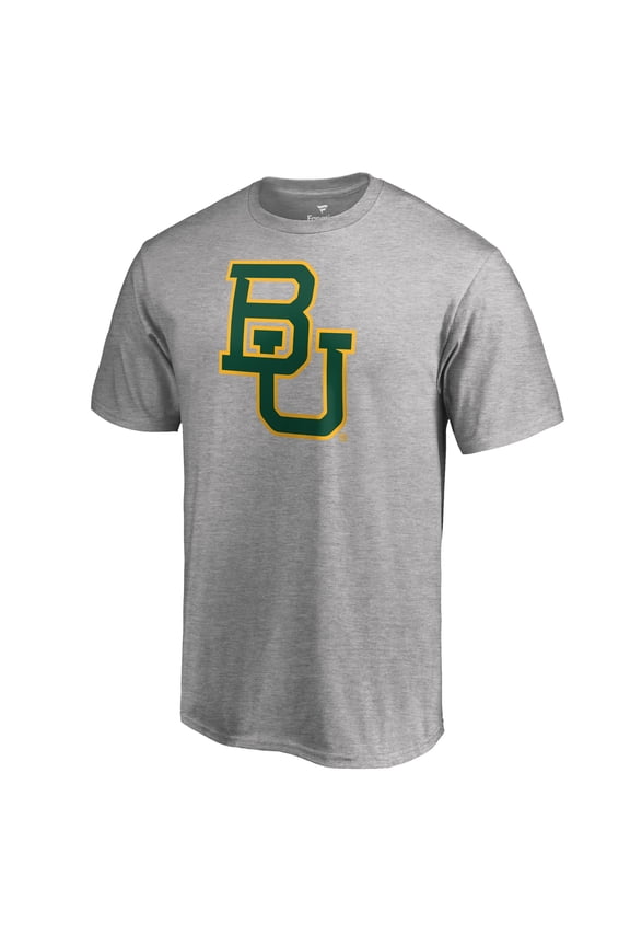 Men's Ash Baylor Bears Primary Team Logo T-Shirt