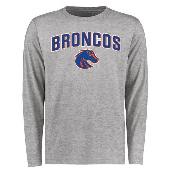 Men's Ash Boise State Broncos Proud Mascot Long Sleeve T-Shirt