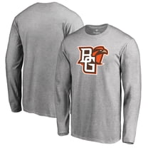 Men's Ash Bowling Green St. Falcons Primary Logo Long Sleeve T-Shirt