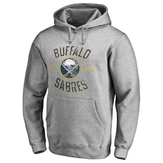 Buffalo Sabres Antigua Flier Bunker Tri-Blend Pullover Sweatshirt