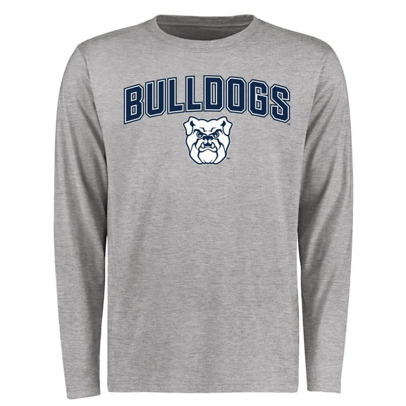 Men's Ash Butler Bulldogs Proud Mascot Long Sleeve T-Shirt