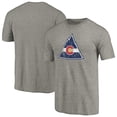 thumbnail image 1 of Men's Ash CO Rockies Throwback Logo 1976-1977 Tri-Blend T-Shirt, 1 of 3