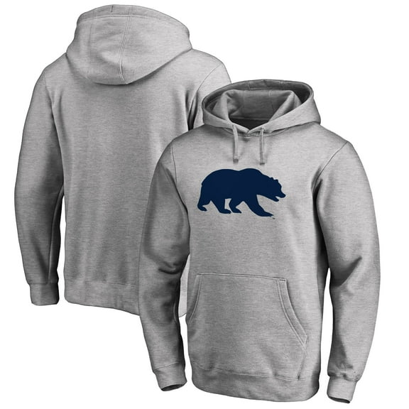 Men's Ash Cal Bears Primary Team Logo Pullover Hoodie