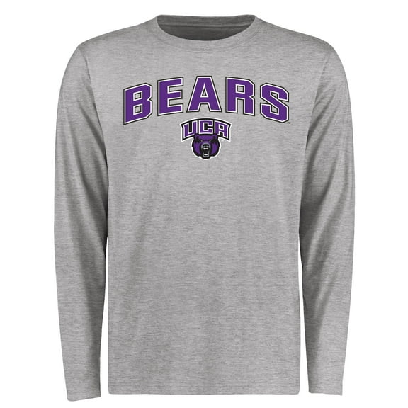 Men's Ash Central Arkansas Bears Proud Mascot Long Sleeve T-Shirt