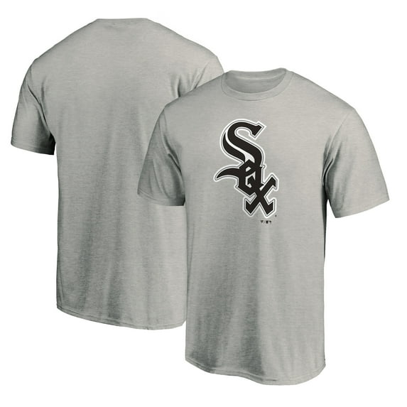 Men's Fanatics Heather Gray Chicago White Sox Official Logo T-Shirt