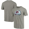 thumbnail image 1 of Men's Ash Colorado Avalanche Distressed Team Logo Tri-Blend T-Shirt, 1 of 3