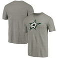 thumbnail image 1 of Men's Ash Dallas Stars Distressed Team Logo Tri-Blend T-Shirt, 1 of 3